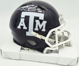 Johnny Manziel Autographed Texas A&M Aggies Maroon Speed Mini Helmet "12 HT" Beckett BAS Witness #3W319922