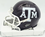 Johnny Manziel Autographed Texas A&M Aggies Maroon Speed Mini Helmet "12 HT" Beckett BAS Witness #3W319941