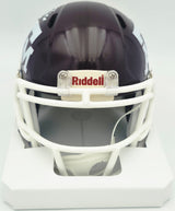 Johnny Manziel Autographed Texas A&M Aggies Maroon Speed Mini Helmet "12 HT" Beckett BAS Witness #3W319941