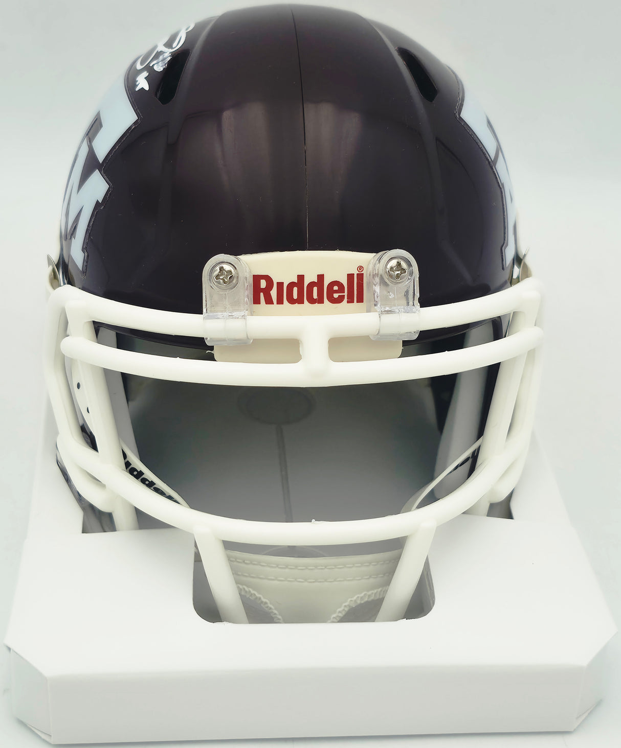 Johnny Manziel Autographed Texas A&M Aggies Maroon Speed Mini Helmet "12 HT" Beckett BAS Witness #3W319923