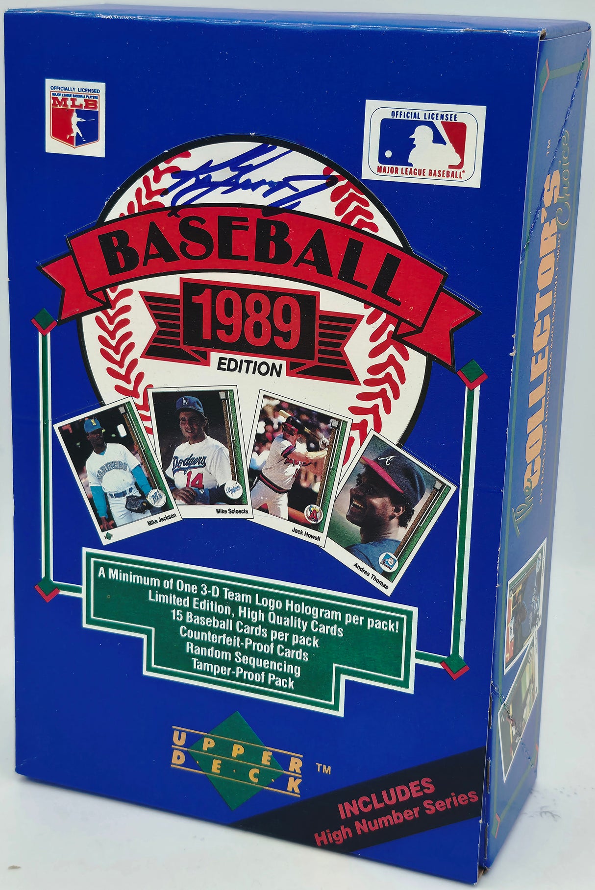 Ken Griffey Jr. Autographed 1989 Upper Deck Baseball Empty Box Seattle Mariners Beckett BAS Witness #4W749334