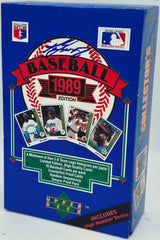 Ken Griffey Jr. Autographed 1989 Upper Deck Baseball Empty Box Seattle Mariners Beckett BAS Witness #4W749334