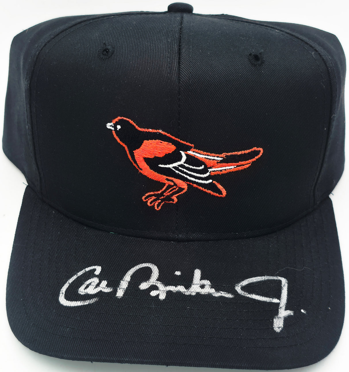 Cal Ripken Jr. Autographed Baseball Hat Baltimore Orioles Beckett BAS QR #BV12121