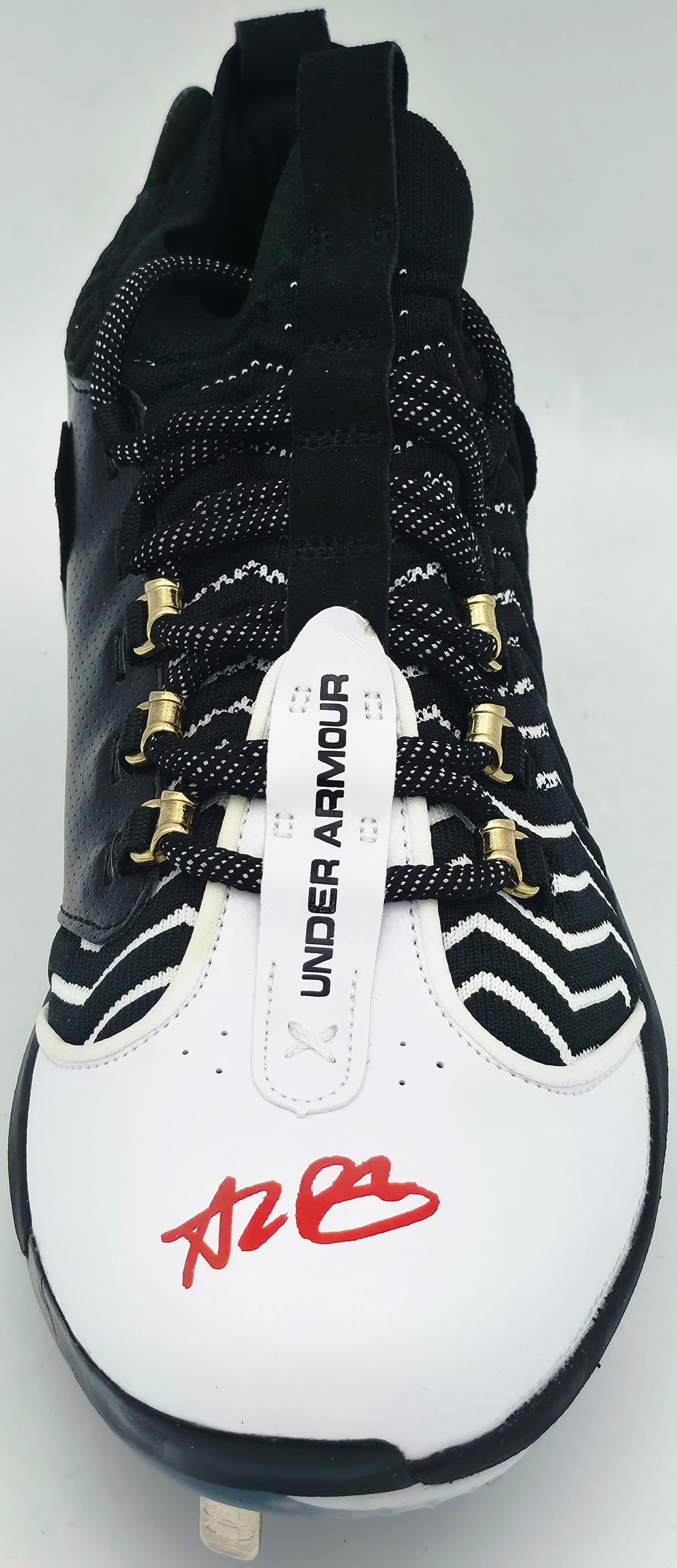 Alec Bohm Autographed Black Under Armour Cleats Philadelphia Phillies Fanatics Holo #XD21613427