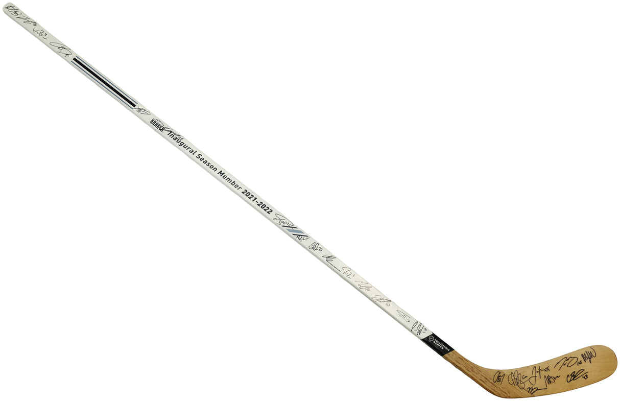 2021-22 Seattle Kraken Inaugural Team Autographed Hockey Stick With 23 Signatures Beckett BAS #AE49012
