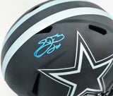 Emmitt Smith Autographed Dallas Cowboys Eclipse Black Full Size Speed Replica Helmet Beckett BAS Witness #1W710005