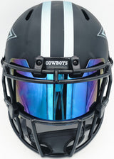 Emmitt Smith Autographed Dallas Cowboys Eclipse Black Full Size Speed Replica Helmet Beckett BAS Witness #1W710005