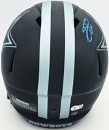 Emmitt Smith Autographed Dallas Cowboys Eclipse Black Full Size Speed Replica Helmet Beckett BAS Witness #1W710005