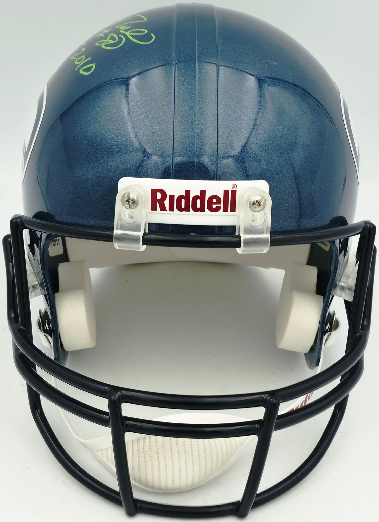 Jerry Rice Autographed Seattle Seahawks Blue Full Size Replica Helmet "HOF 2010" PSA/DNA #Q68442