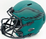 Jason Kelce Autographed Philadelphia Eagles Rave Green Full Size Speed Replica Helmet (Smudged) JSA #WC524281
