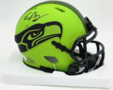 Elijah Arroyo Autographed Seattle Seahawks Rave Green Speed Mini Helmet JSA #SD233943