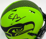 Elijah Arroyo Autographed Seattle Seahawks Rave Green Speed Mini Helmet JSA #SD233943