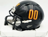 Mike Sainristil Autographed Washington Commanders Black Alternate Speed Mini Helmet Beckett BAS Witness #4W116829