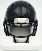 Mike Singletary Autographed Chicago Bears Blue Speed Mini Helmet (Smudged) Beckett BAS Witness #4W454907