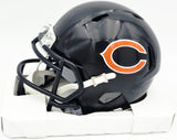 Mike Singletary Autographed Chicago Bears Blue Speed Mini Helmet (Smudged) Beckett BAS Witness #4W454917