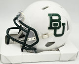 Mike Singletary Autographed Baylor Bears White Speed Mini Helmet (Smudged) Beckett BAS Witness #4W454821