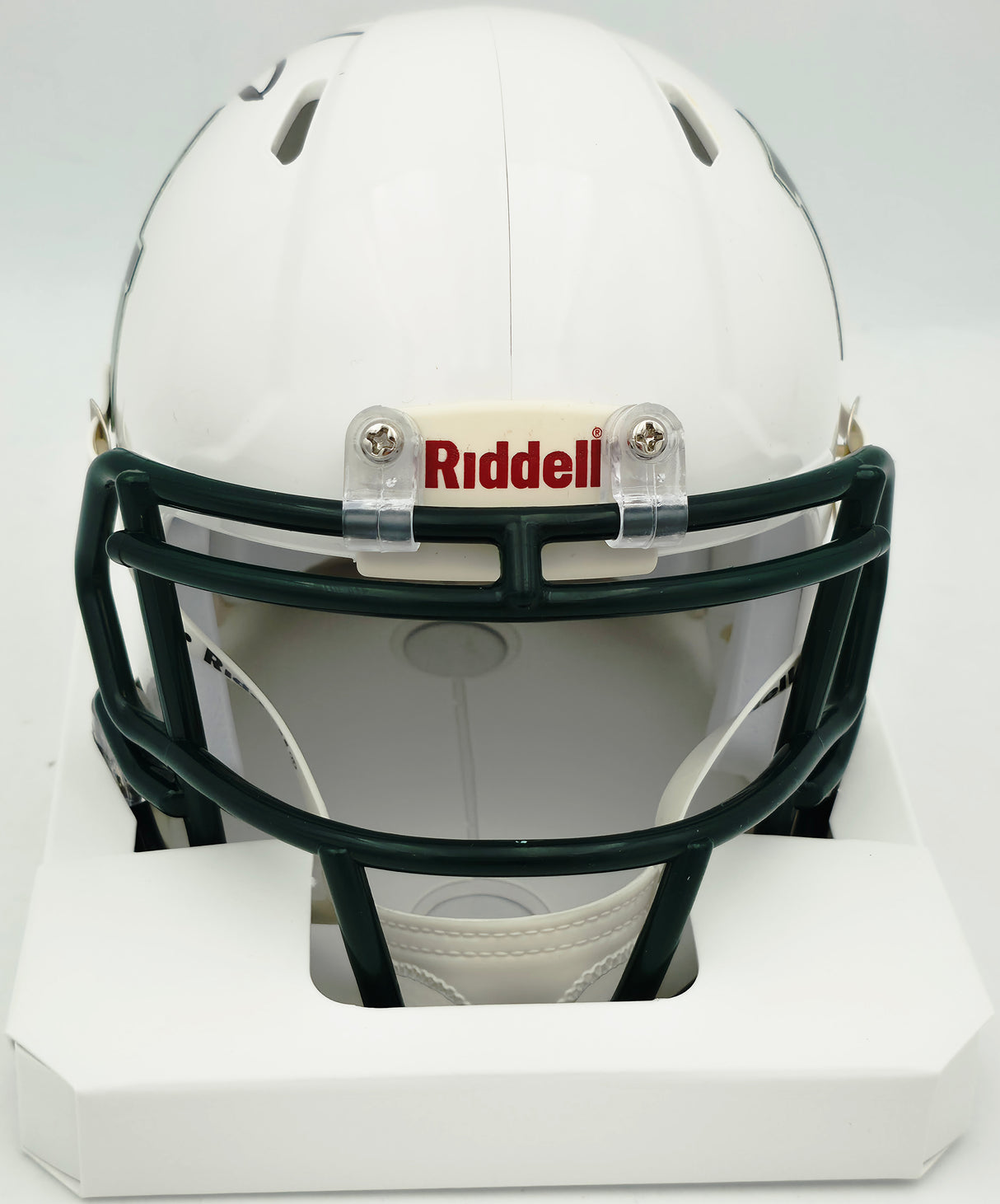 Mike Singletary Autographed Baylor Bears White Speed Mini Helmet (Smudged) Beckett BAS Witness #4W454821