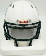 Mike Singletary Autographed Baylor Bears White Speed Mini Helmet (Smudged) Beckett BAS Witness #4W454750