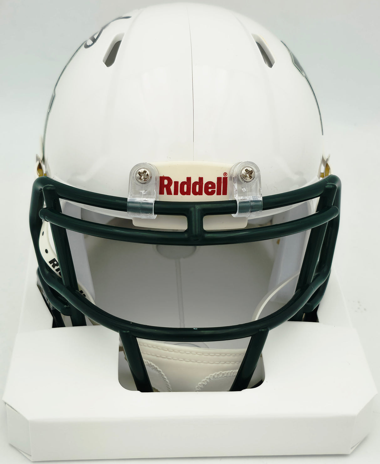 Mike Singletary Autographed Baylor Bears White Speed Mini Helmet (Smudged) Beckett BAS Witness #4W454730