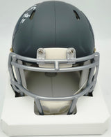 Brian Urlacher Autographed Hall of Fame Slate Gray Speed Mini Helmet "HOF 18" Beckett BAS Witness #4W450673