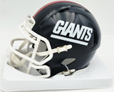 Lawrence Taylor Autographed New York Giants Blue Speed Mini Helmet Beckett BAS Witness #4W451838