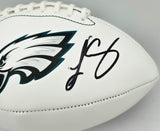 LeSean McCoy Autographed Philadelphia Eagles White Logo Football Beckett BAS Witness #2W102871