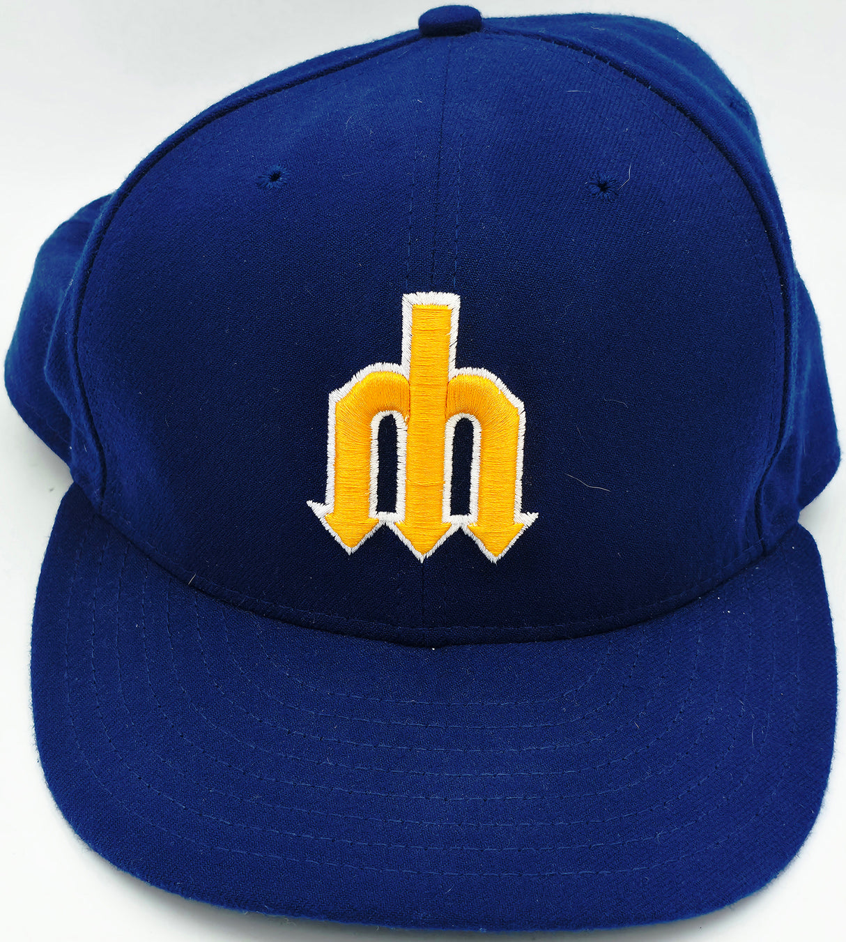 Unsigned Adrian Beltre Game Used Seattle Mariners Blue Retro Hat MLB Holo #LH028234