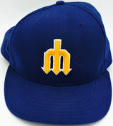 Unsigned Adrian Beltre Game Used Seattle Mariners Blue Retro Hat MLB Holo #LH028234