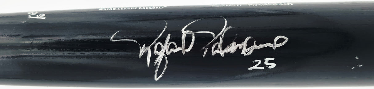 Rafael Palmeiro Autographed Game Issued Louisville Slugger C271 Baseball Bat Texas Rangers Beckett BAS QR #BX67594