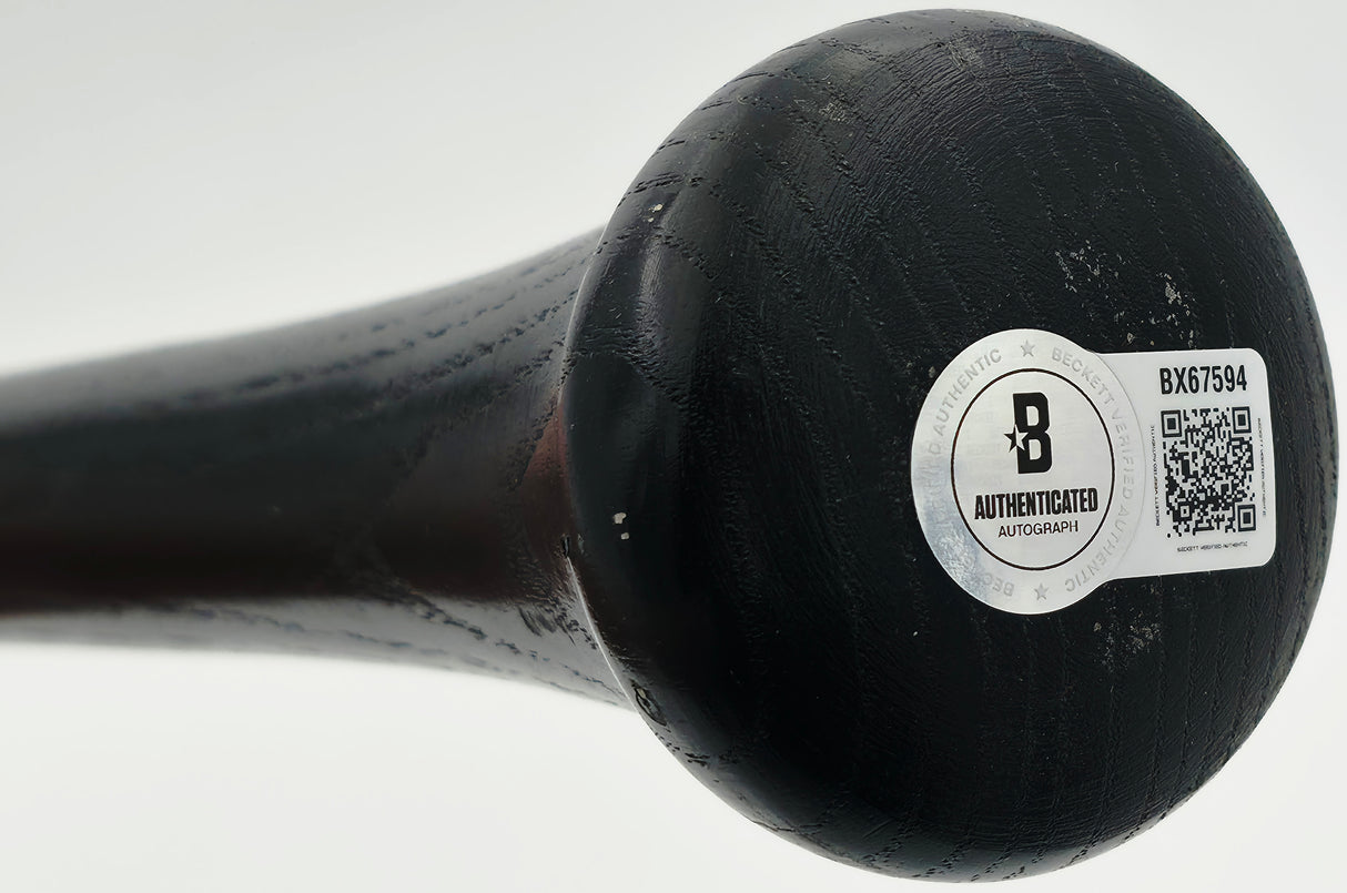 Rafael Palmeiro Autographed Game Issued Louisville Slugger C271 Baseball Bat Texas Rangers Beckett BAS QR #BX67594