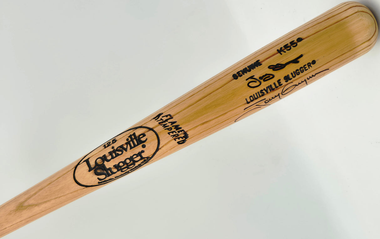 Tony Gwynn Autographed Louisville Slugger Model K55 Baseball Bat San Diego Padres Beckett BAS QR #BX67588