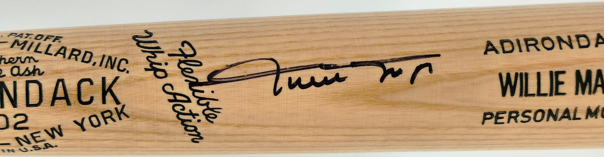 Willie Mays Autographed Adirondack Baseball Bat San Francisco Giants Beckett BAS #AG020322