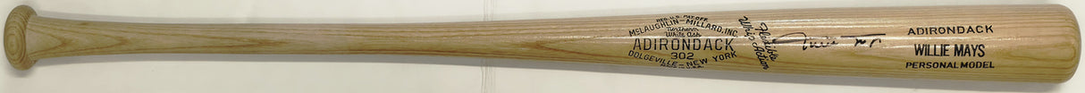 Willie Mays Autographed Adirondack Baseball Bat San Francisco Giants Beckett BAS #AG020322
