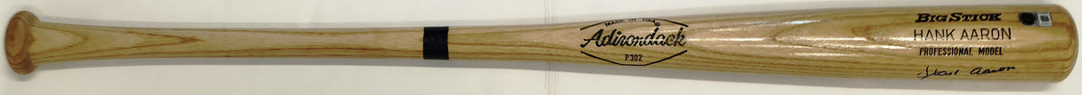 Hank Aaron Autographed Adirondack Baseball Bat Atlanta Braves Beckett BAS #AG020326