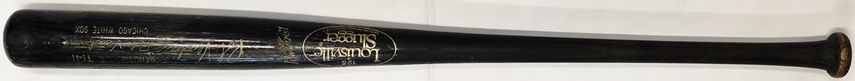 Robin Ventura Autographed Game Used Uncracked Louisville Slugger T141 Baseball Bat Chicago White Sox Beckett BAS QR #BX67580