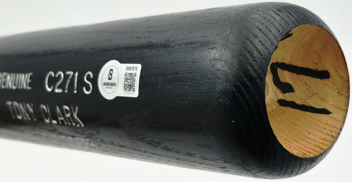 Tony Clark Autographed Game Issued Louisville Slugger C271S Baseball Bat Detroit Tigers Beckett BAS QR #BX67575