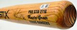Rusty Greer Autographed Game Used Uncracked Stix 271G Baseball Bat Texas Rangers Beckett BAS QR #BX67586