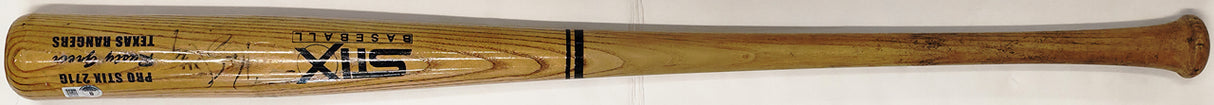 Rusty Greer Autographed Game Used Uncracked Stix 271G Baseball Bat Texas Rangers Beckett BAS QR #BX67586