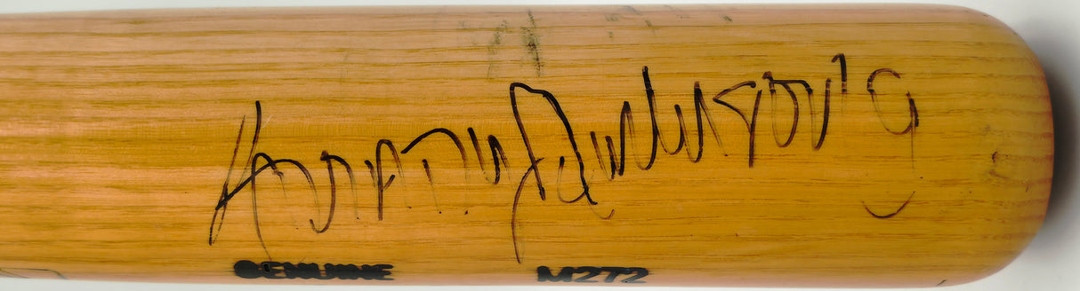 Brady Anderson Autographed Game Used Uncracked Louisville Slugger M272 Baseball Bat Baltimore Orioles Beckett BAS QR #BX67603