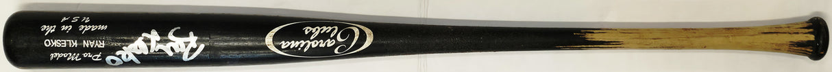 Ryan Klesko Autographed Game Used Uncracked Carolina Clubs Baseball Bat Atlanta Braves Beckett BAS QR #BX67593