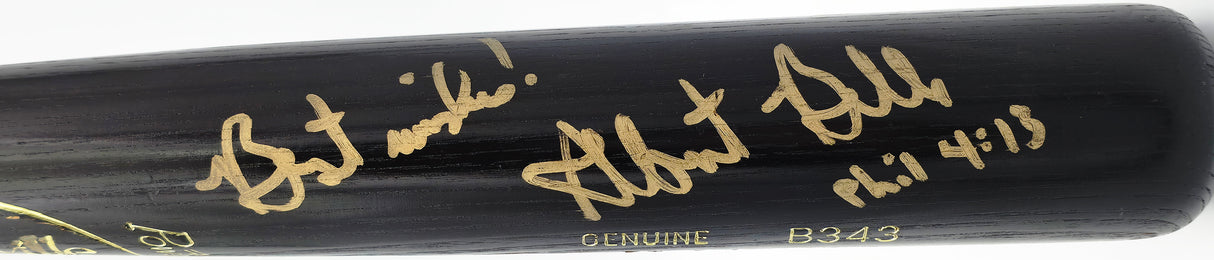 Albert Belle Autographed Game Issued Louisville Slugger B343 Baseball Bat Chicago White Sox Beckett BAS QR #BX67581