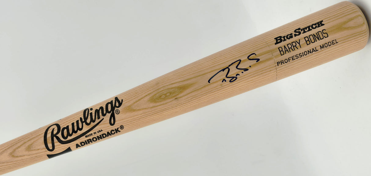 Barry Bonds Autographed Rawlings Baseball Bat San Francisco Giants Beckett BAS QR #BX67606