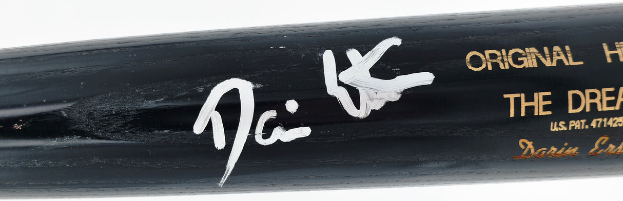 Darin Erstad Autographed Game Issued Hoosier HB235 Baseball Bat California Angels Beckett BAS QR #BX67599
