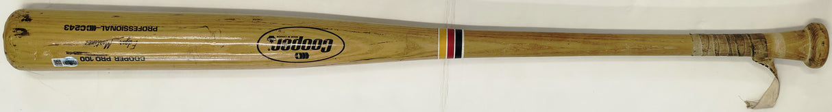 Edgar Martinez Autographed Game Used Uncracked Cooper C243 Baseball Bat Seattle Mariners Vintage Rookie Era Signature Beckett BAS QR #BX67584