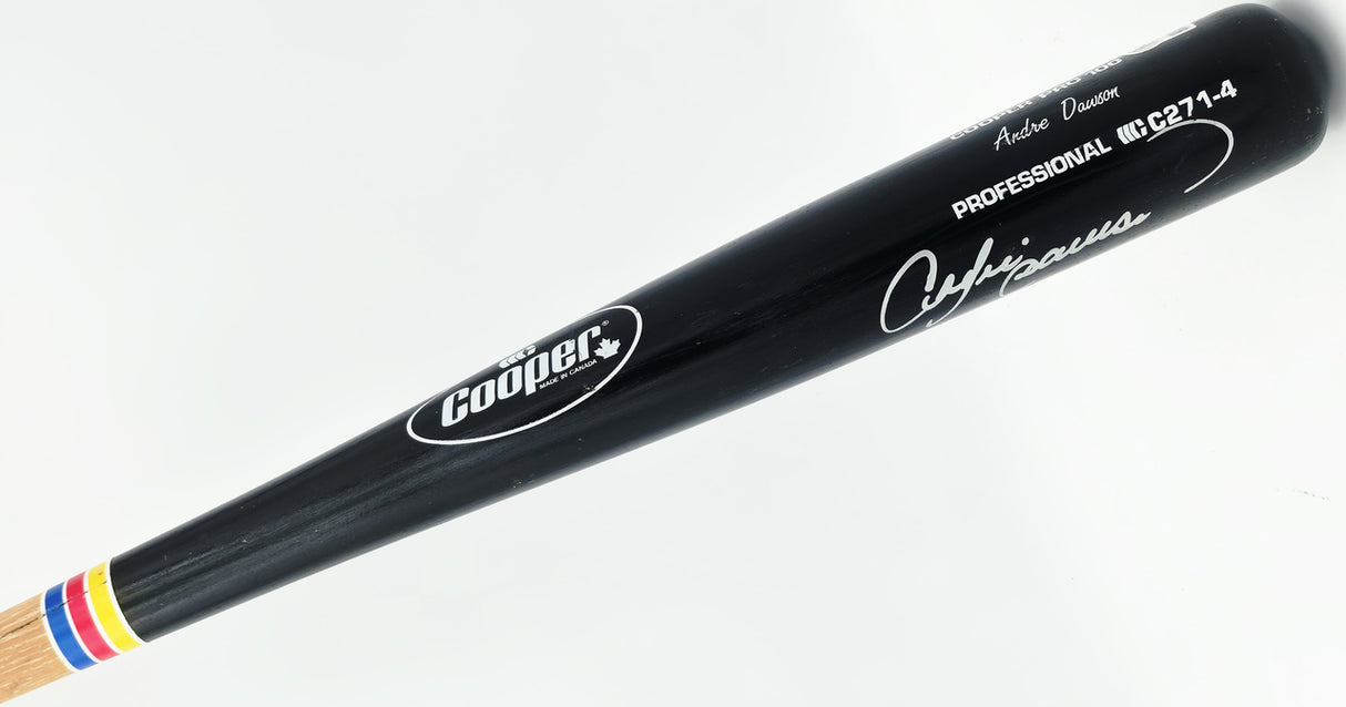 Andre Dawson Autographed Game Issued Cooper C271 Baseball Bat Chicago Cubs Beckett BAS QR #BX67572