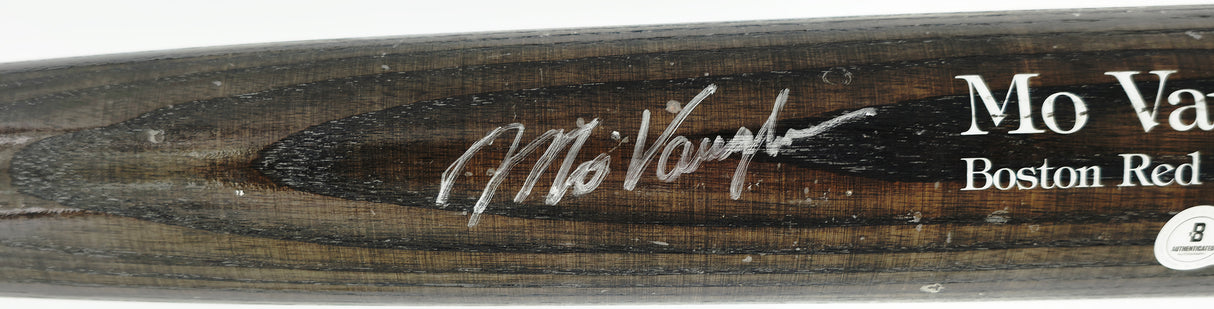Mo Vaughn Autographed Game Issued KC Slammer Baseball Bat Boston Red Sox Beckett BAS QR #BX67585