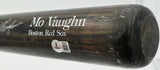 Mo Vaughn Autographed Game Issued KC Slammer Baseball Bat Boston Red Sox Beckett BAS QR #BX67585