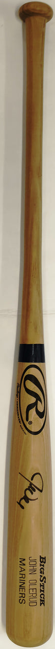 John Olerud Autographed Game Issued Rawlings Baseball Bat Seattle Mariners Beckett BAS QR #BX67604