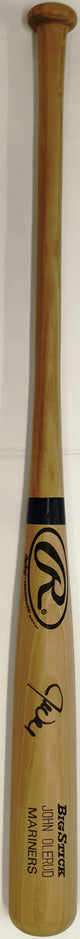 John Olerud Autographed Game Issued Rawlings Baseball Bat Seattle Mariners Beckett BAS QR #BX67604