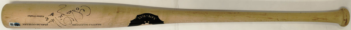 Carlos Guillen Autographed Game Issued Sam SG1 Baseball Bat Seattle Mariners Beckett BAS QR #BX67610